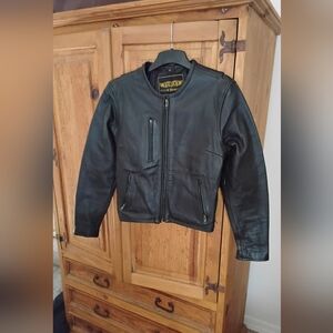 Black Leather Motorcycle Jacket